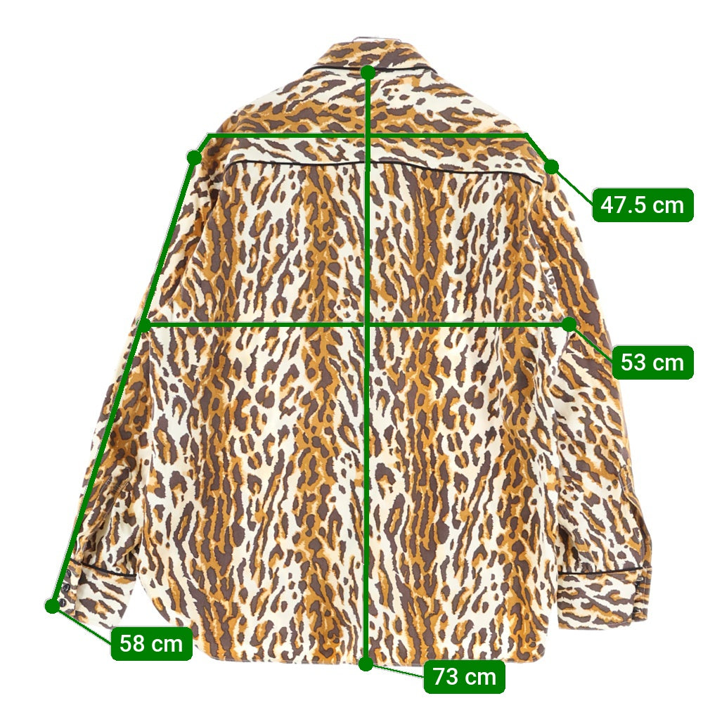 WACKO MARIA(ワコマリア) ×WOLF'S HEAD WESTERN SHIRT L/S ウルフズヘッド ウエスタン 長袖シャツ ブラウン