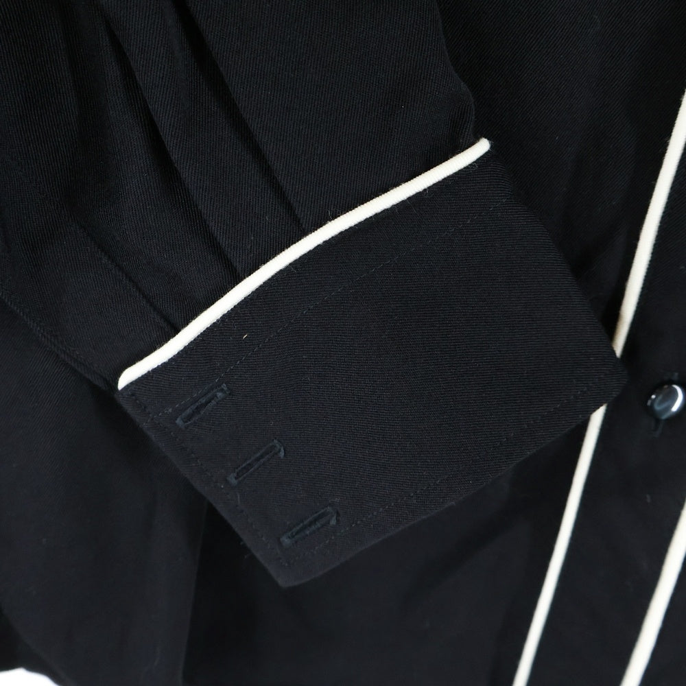 WACKO MARIA(ワコマリア) ×WOLF'S HEAD WESTERN SHIRT L/S ウルフズヘッド ウエスタン 長袖シャツ ブラック