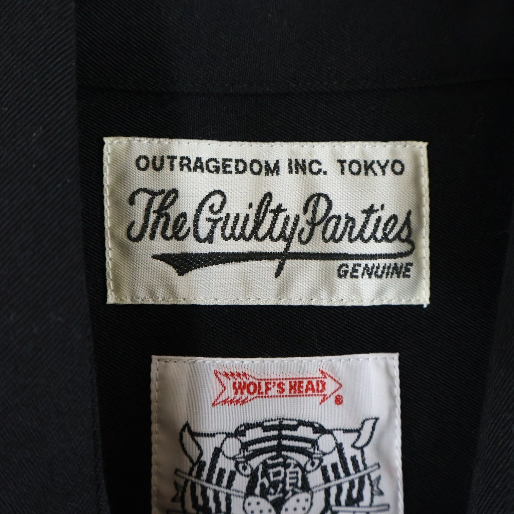 WACKO MARIA(ワコマリア) ×WOLF'S HEAD WESTERN SHIRT L/S ウルフズヘッド ウエスタン 長袖シャツ ブラック