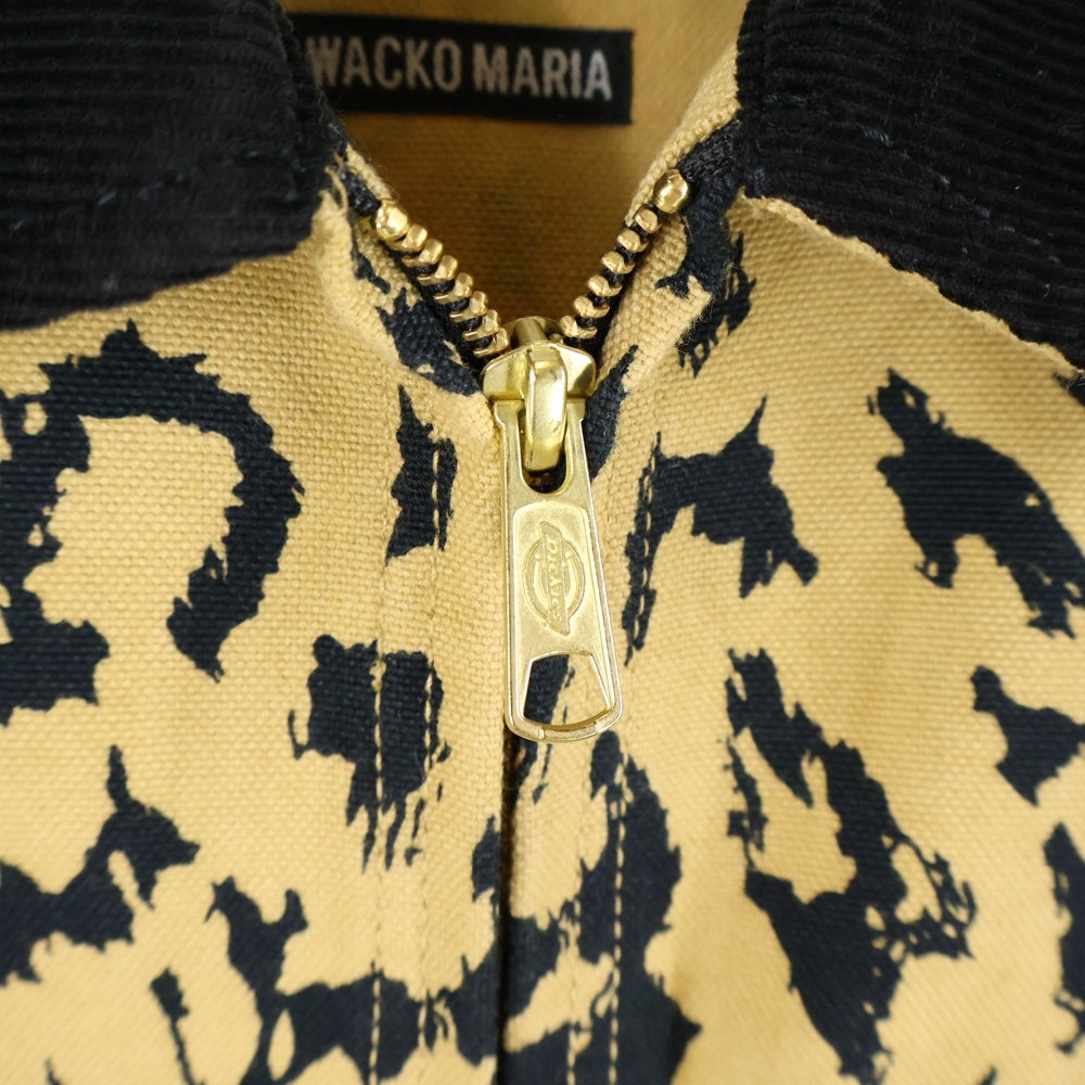WACKO MARIA(ワコマリア) ×Dickies LEOPARD WORK JACKET ディッキーズ レオパード ワーク ジャケット ブラック/イエロー