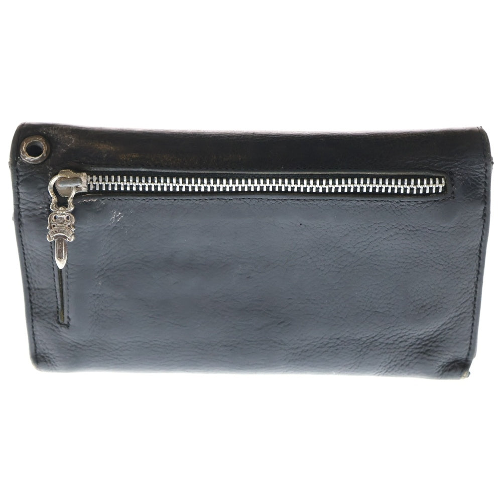 CHROME HEARTS(クロムハーツ) WAVE ウェーブ レザーウォレット 財布 ブラック BCA374