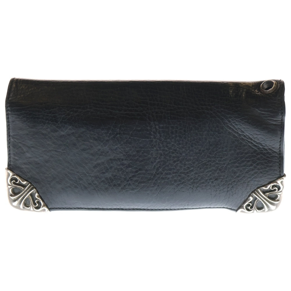 CHROME HEARTS(クロムハーツ) LNG SNGL FLD TIPS シングルフォールド レザーウォレット 財布 ブラック BCA380
