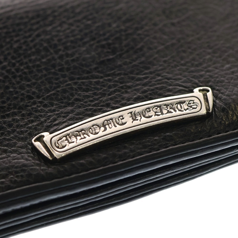 CHROME HEARTS(クロムハーツ) LNG SNGL FLD TIPS シングルフォールド レザーウォレット 財布 ブラック BCA380