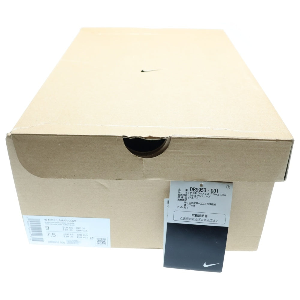 NIKE(ナイキ) WMNS LAHAR LOW ウィメンズ ラハール スエードローカットスニーカー ブラック US9/26cm DB9953-001
