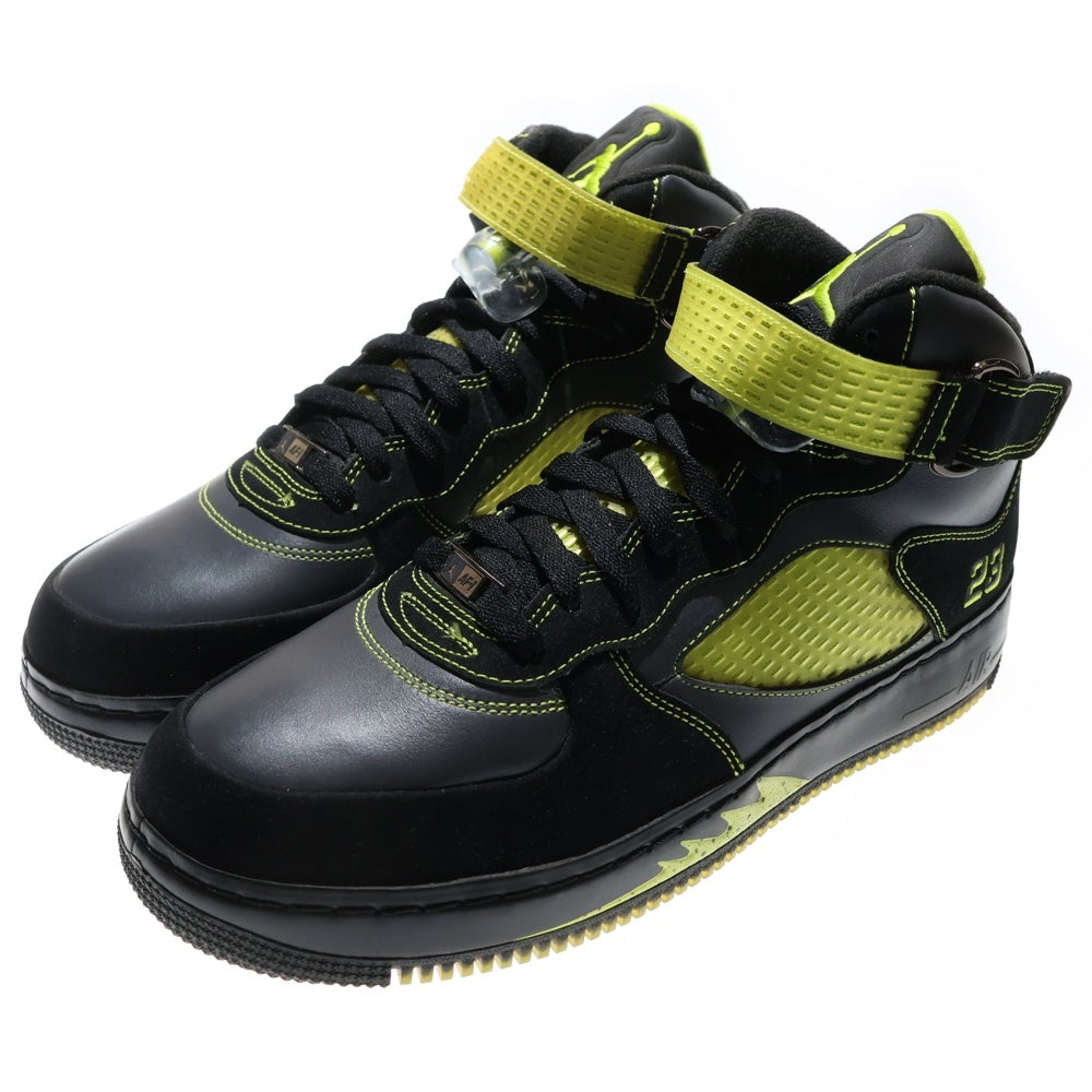 NIKE(ナイキ) 【観賞用2007年製】AIR JORDAN FUSION 5 LS エアジョーダン フュージョン ハイカットスニーカー ブラック/イエロー US11/29cm 322882-031