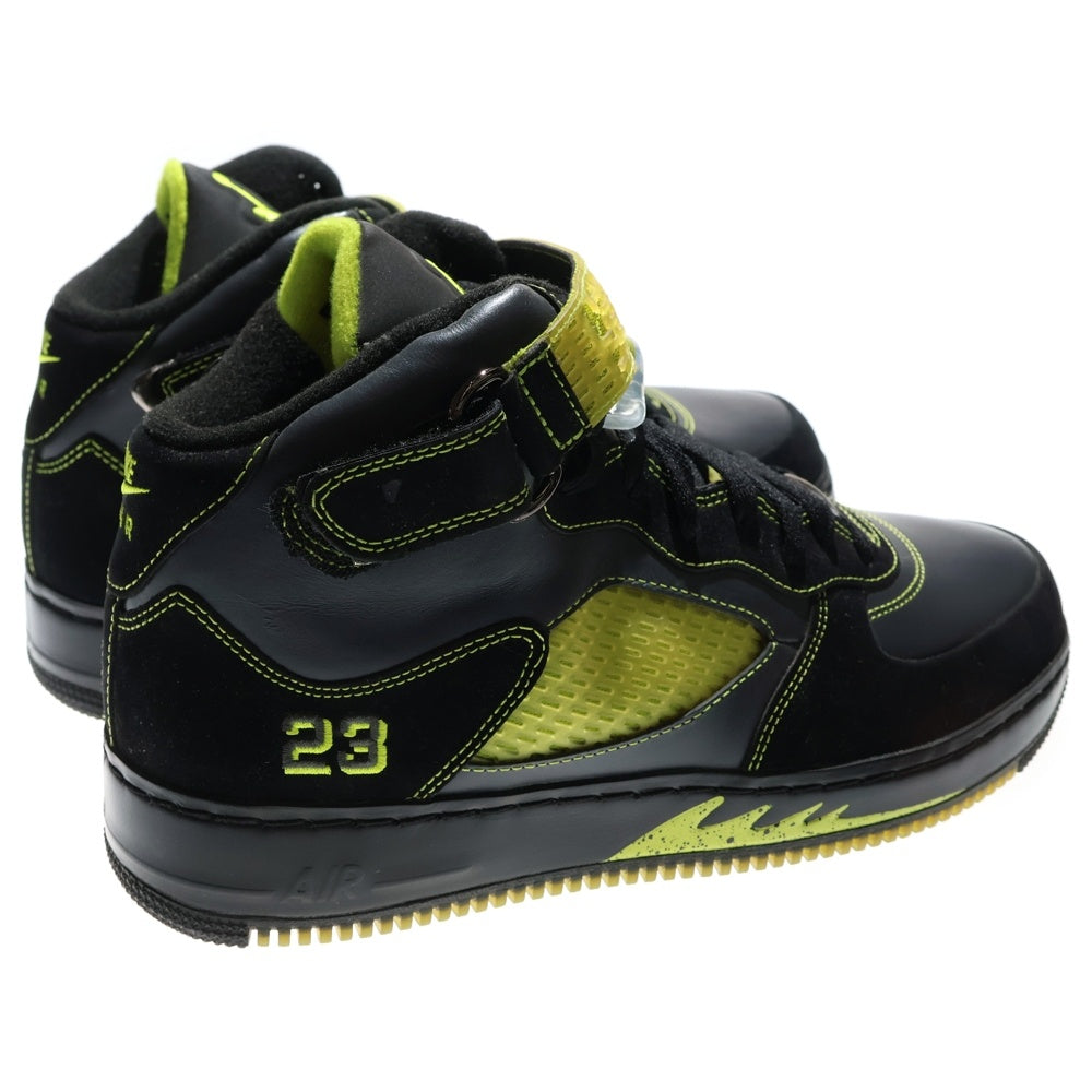 NIKE(ナイキ) 【観賞用2007年製】AIR JORDAN FUSION 5 LS エアジョーダン フュージョン ハイカットスニーカー ブラック/イエロー US11/29cm 322882-031