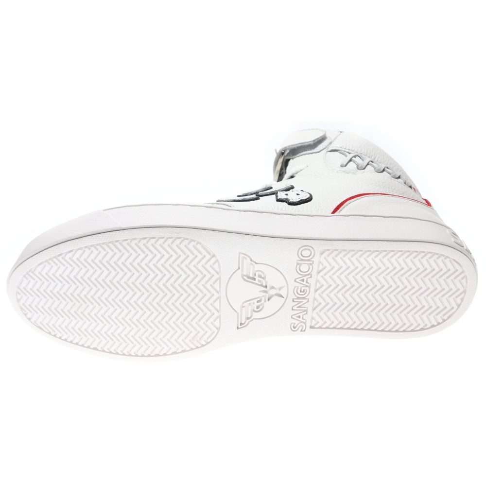 Sangacio(サンガッチョ) ×NFL CONCRDE にゅ~ず ハイカットスニーカー ホワイト