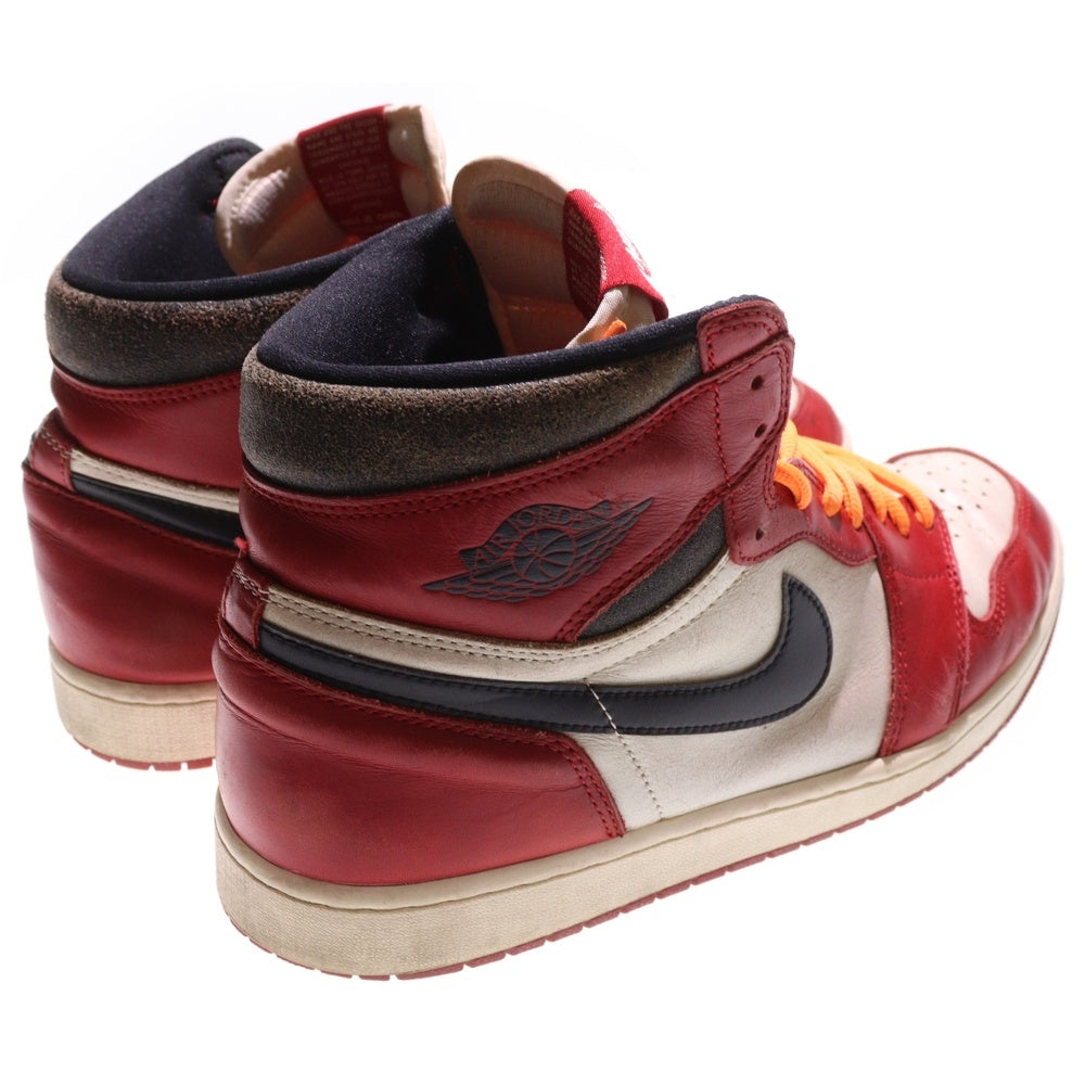 NIKE(ナイキ) AIR JORDAN1 RETRO HIGH OG LOST&FOUND エアジョーダン1 ロストファウンド シカゴ ハイカットスニーカー ホワイト/レッド US12/30cm DZ5485-612