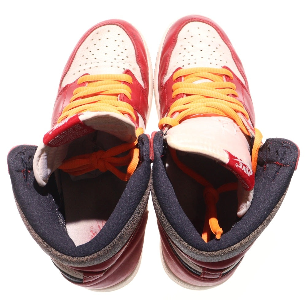 NIKE(ナイキ) AIR JORDAN1 RETRO HIGH OG LOST&FOUND エアジョーダン1 ロストファウンド シカゴ ハイカットスニーカー ホワイト/レッド US12/30cm DZ5485-612