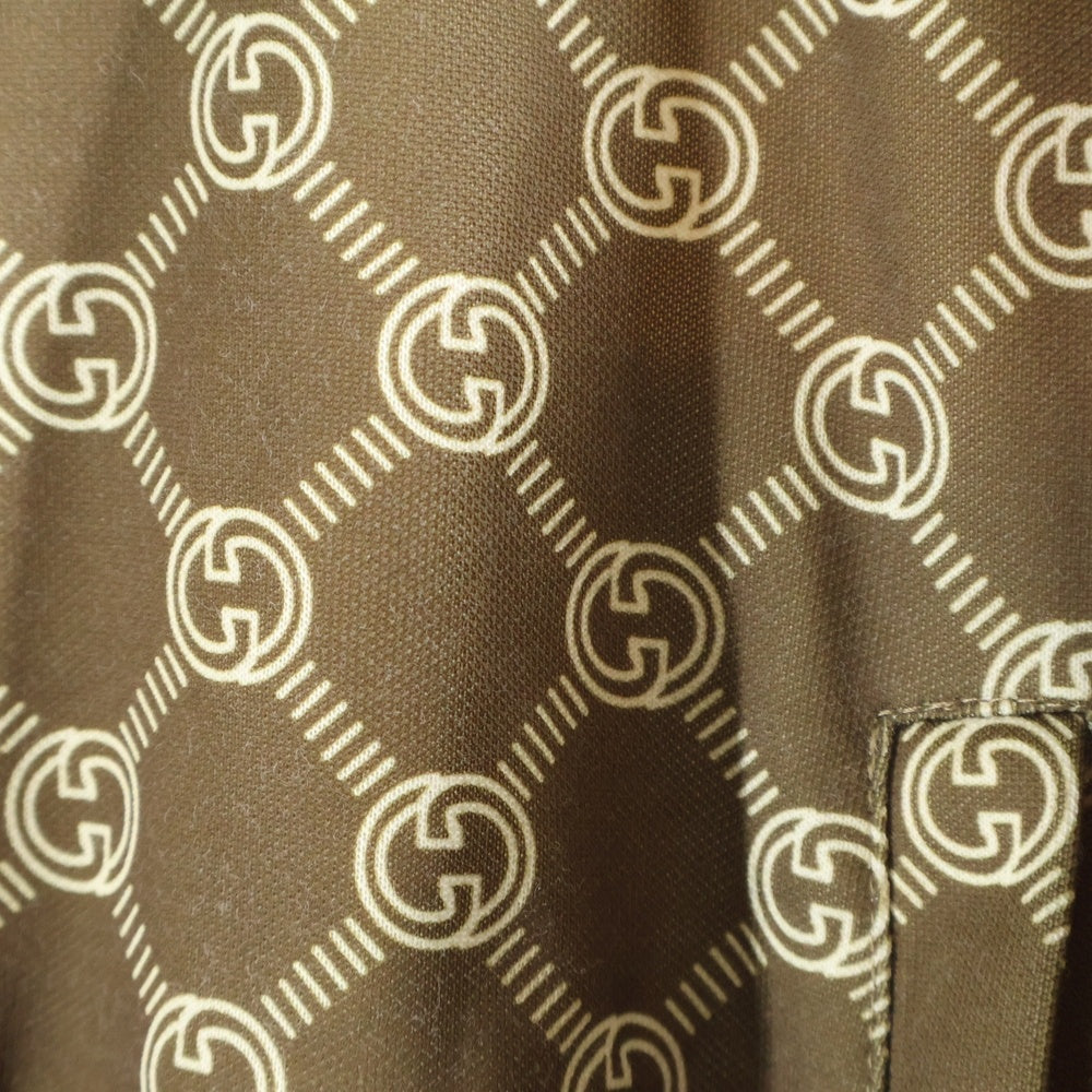 GUCCI(グッチ) インターロッキングG GG柄 ジップアップ トラックジャケット レディース ブラウン 671495 XJD1G