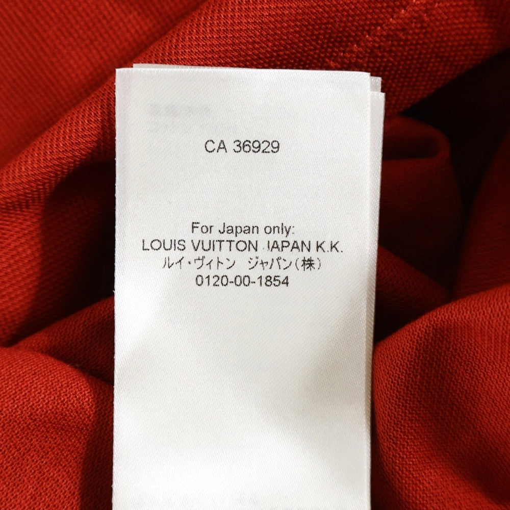 LOUIS VUITTON(ルイヴィトン) 23SS フロントロゴ刺繍 半袖ポロシャツ レッド RM232Q JEA HAJR32