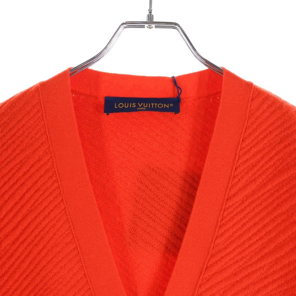 LOUIS VUITTON(ルイヴィトン) 24SS フロントLVロゴ ウール カーディガン レッド RM241M ZLL HQN03W