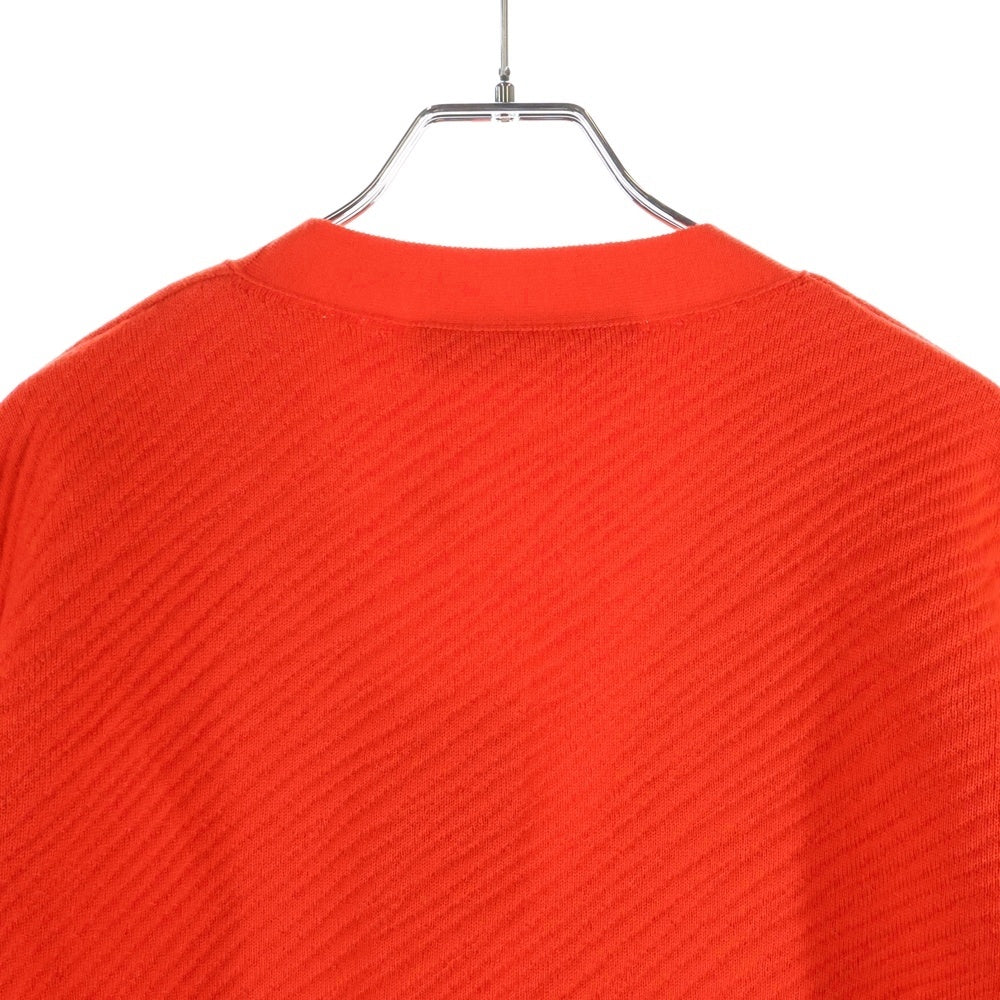 LOUIS VUITTON(ルイヴィトン) 24SS フロントLVロゴ ウール カーディガン レッド RM241M ZLL HQN03W