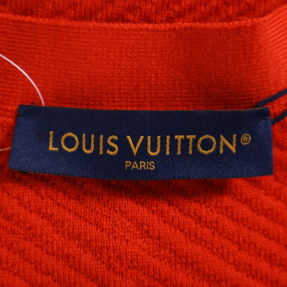 LOUIS VUITTON(ルイヴィトン) 24SS フロントLVロゴ ウール カーディガン レッド RM241M ZLL HQN03W