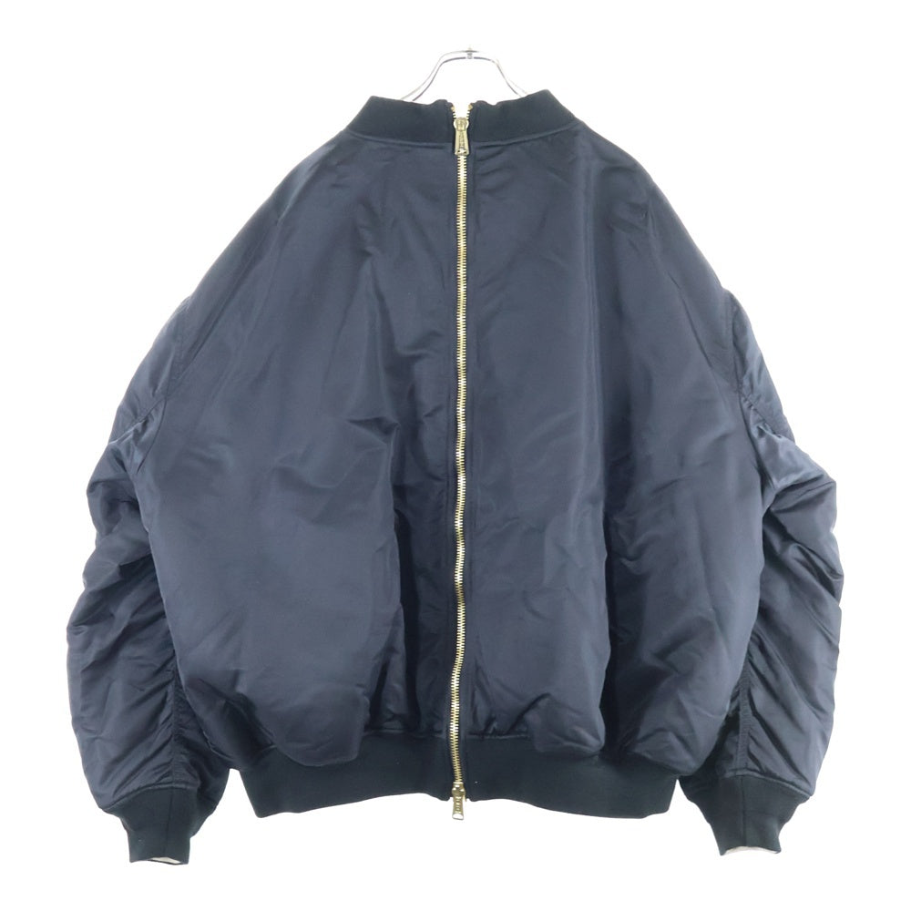 VETEMENTS(ヴェトモン) 20AW リバーシブルダブルジッパー ミリタリージャケット ブルゾン ブラック/アイボリー UAH21JA001