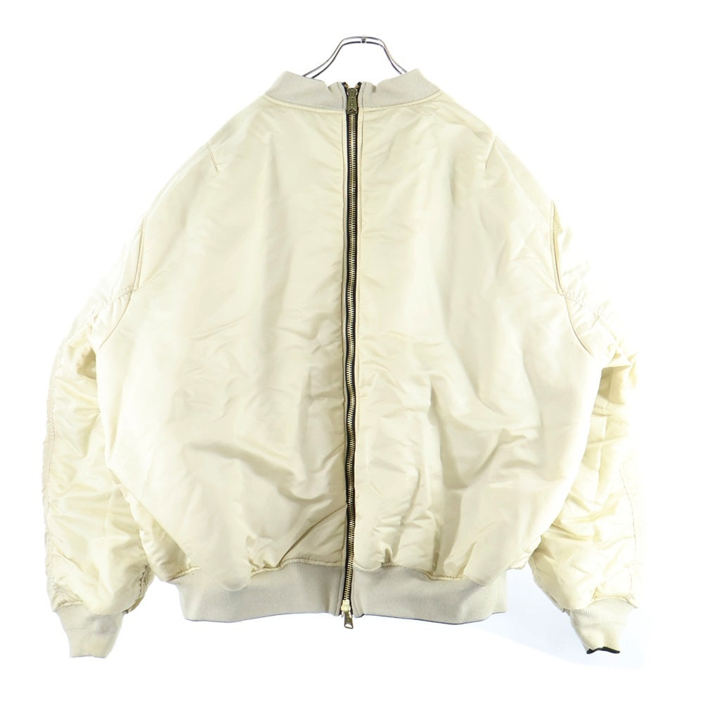 VETEMENTS(ヴェトモン) 20AW リバーシブルダブルジッパー ミリタリージャケット ブルゾン ブラック/アイボリー UAH21JA001