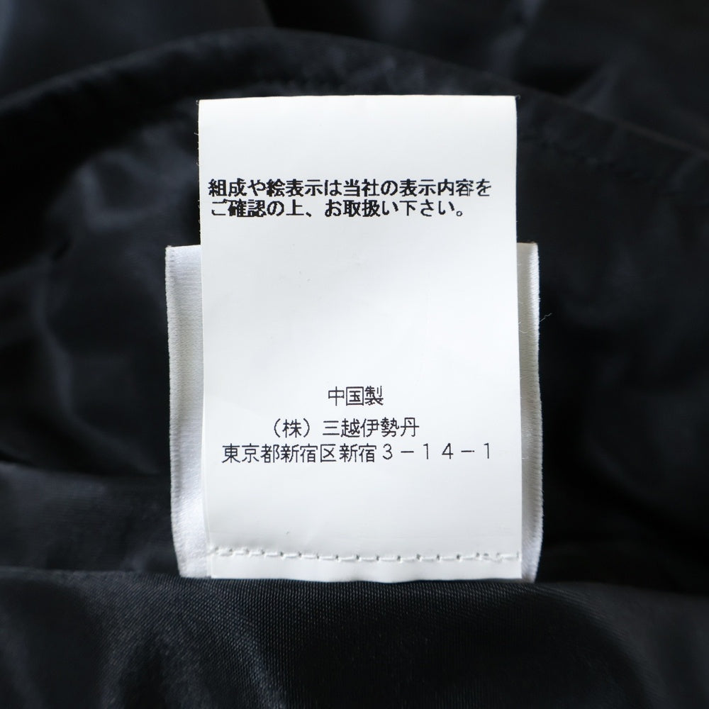 VETEMENTS(ヴェトモン) 20AW リバーシブルダブルジッパー ミリタリージャケット ブルゾン ブラック/アイボリー UAH21JA001