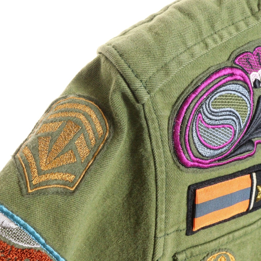 DRIES VAN NOTEN(ドリスヴァンノッテン) Military Jacket ワッペン付き ミリタリージャケット カーキ