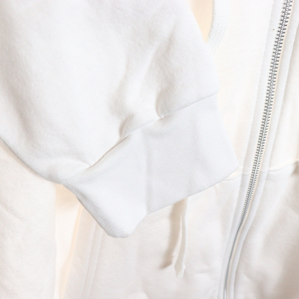 CHROME HEARTS(クロムハーツ) SWTSHRT HD ZIP アームロゴ ダガージップ ジップアップスウェットパーカー フーディー ホワイト