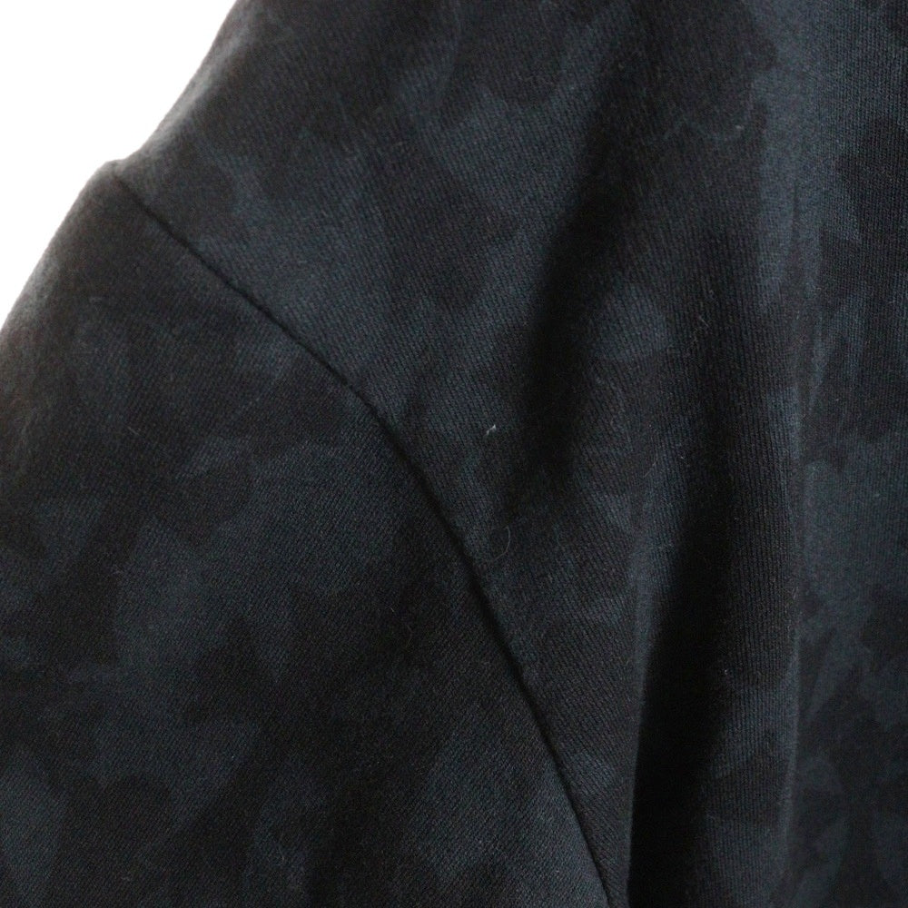 CHROME HEARTS(クロムハーツ) SWTSHRT PLVR GRAVEYARD グレイブヤード セメタリークロス総柄 アームフローラルプリント プルオーバースウェットパーカー フーディー ブラック