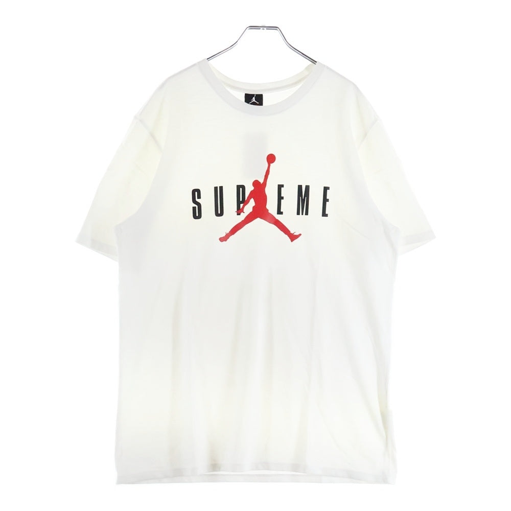 SUPREME(シュプリーム) ×AIR JORDAN エア ジョーダン フロントプリント半袖Tシャツ ホワイト