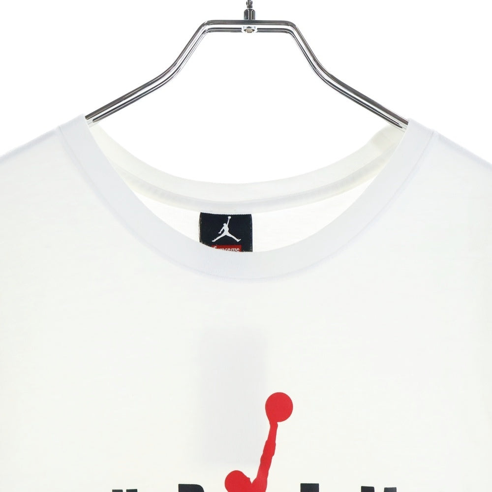 SUPREME(シュプリーム) ×AIR JORDAN エア ジョーダン フロントプリント半袖Tシャツ ホワイト