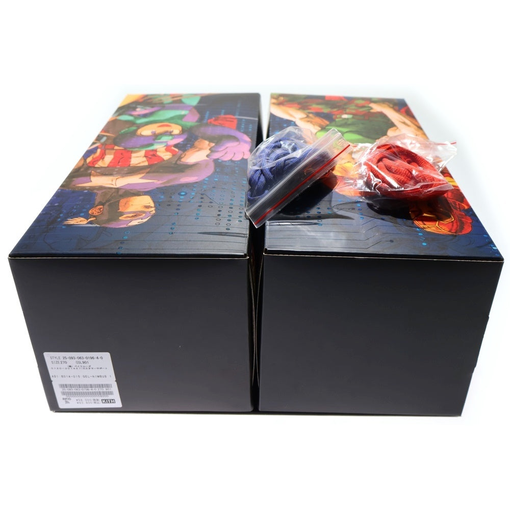 ASICS(アシックス) ×KITH ×Marvel vs. Capcom キス マーベルvsカプコン ゲルニンバス10.1 ローカットスニーカー ブルー US9/27cm 1203B015