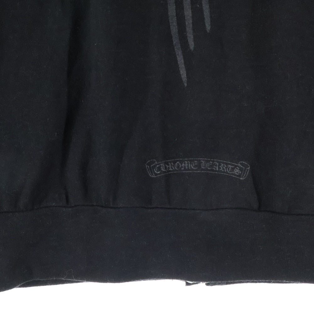 CHROME HEARTS(クロムハーツ) RS3 ZIP HOODIE ダガージップ ジップアップパーカー フーディー ブラック