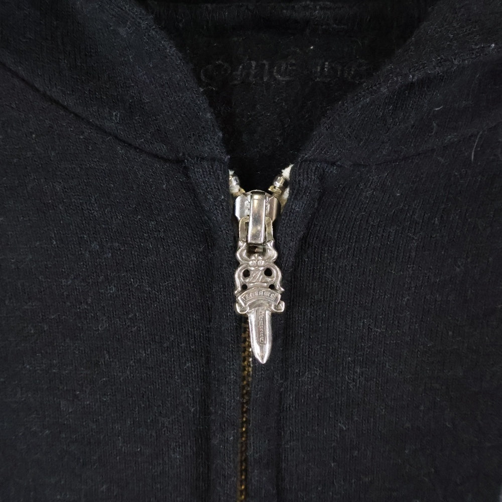 CHROME HEARTS(クロムハーツ) RS3 ZIP HOODIE ダガージップ ジップアップパーカー フーディー ブラック