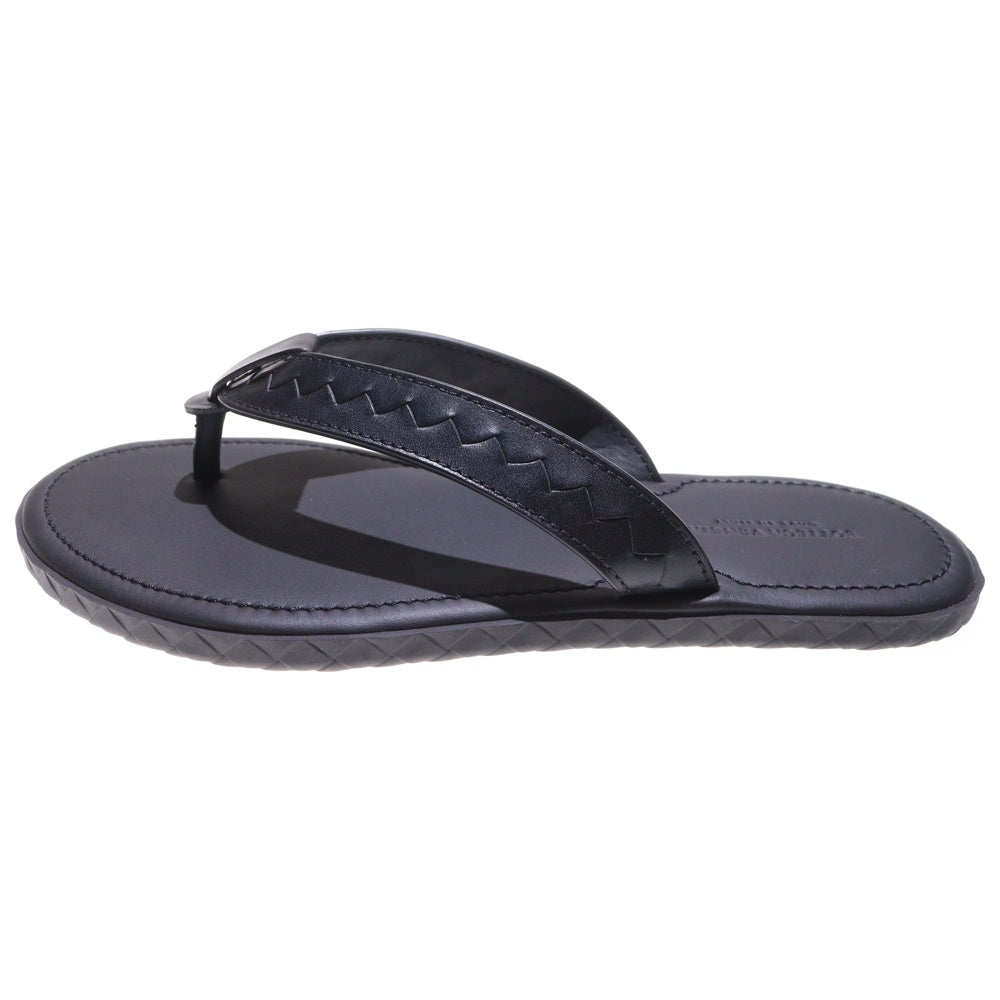 BOTTEGA VENETA(ボッテガヴェネタ) Intrecciato Leather Slide イントレチャート レザー サンダル ブラック 474942