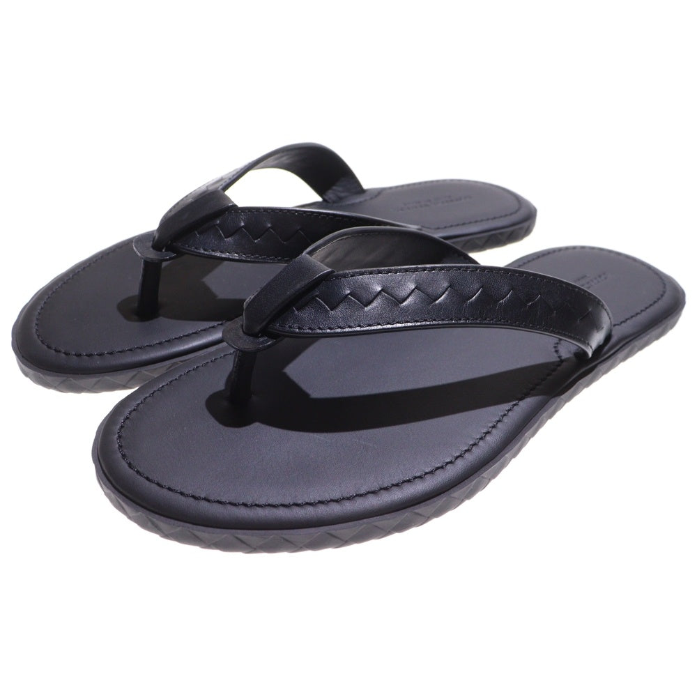 BOTTEGA VENETA(ボッテガヴェネタ) Intrecciato Leather Slide イントレチャート レザー サンダル ブラック 474942