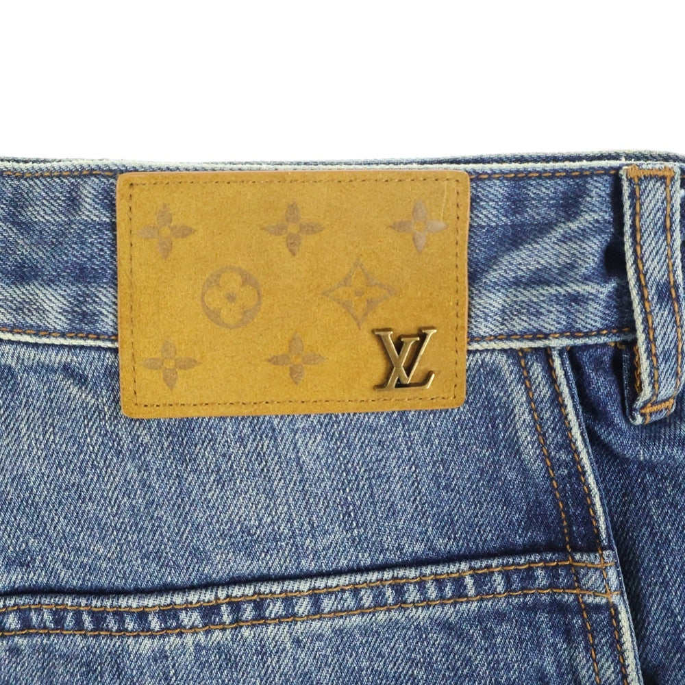 LOUIS VUITTON(ルイヴィトン) 23SS ウォッシュドウェイビーバギー デニムパンツ インディゴ RM231 YC7 HOD71W