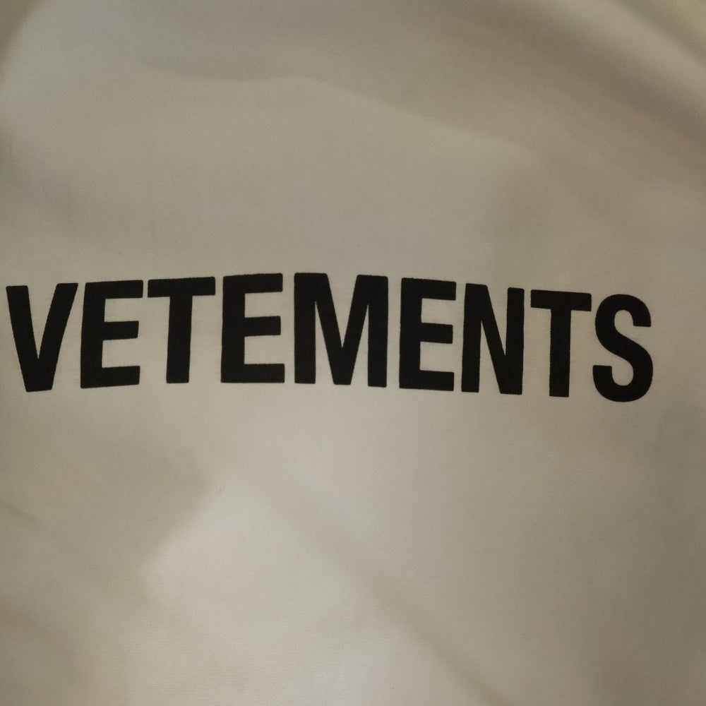 VETEMENTS(ヴェトモン) 20AW×Alpha Reversible Bomber Jacket アルファ リバーシブルボンバージャケット ネイビー/ブラック UAH21JA010