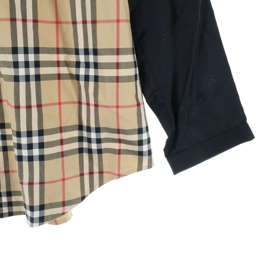 BURBERRY(バーバリー) Check Shirt ティッシ期 ノバチェック 長袖シャツ ベージュ 8024153