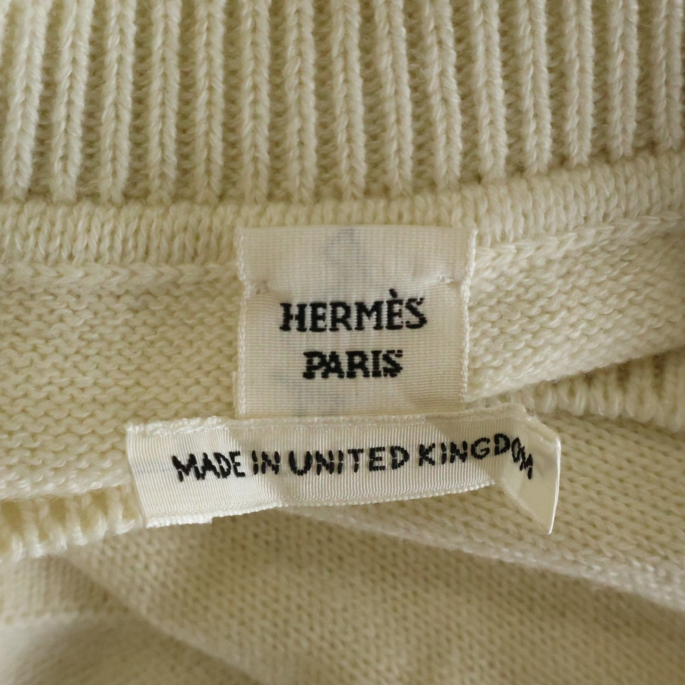 HERMES(エルメス) 23SS Cashmere knit One Peace カシミヤニット ロングワンピース レディース アイボリー