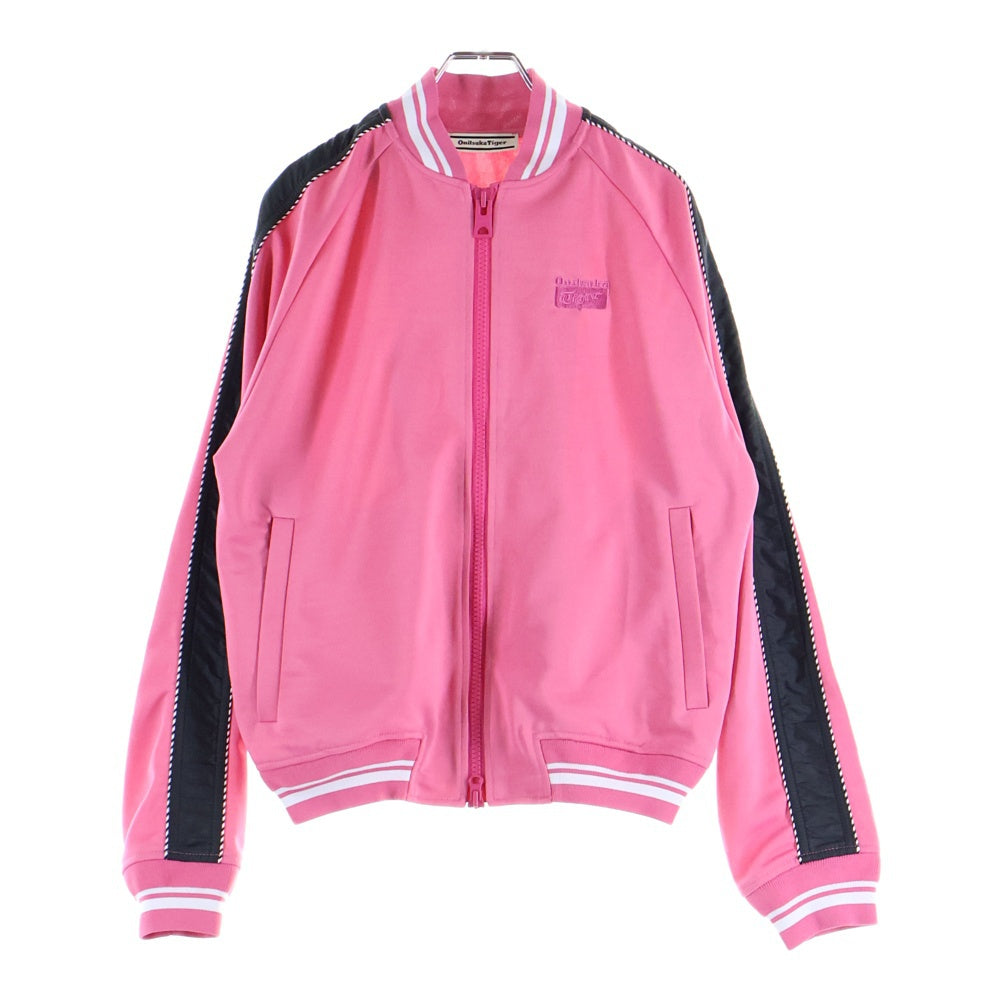 Onitsuka Tiger(オニツカタイガー) ロゴ刺繍 トラックジャケット ピンク 2183B168