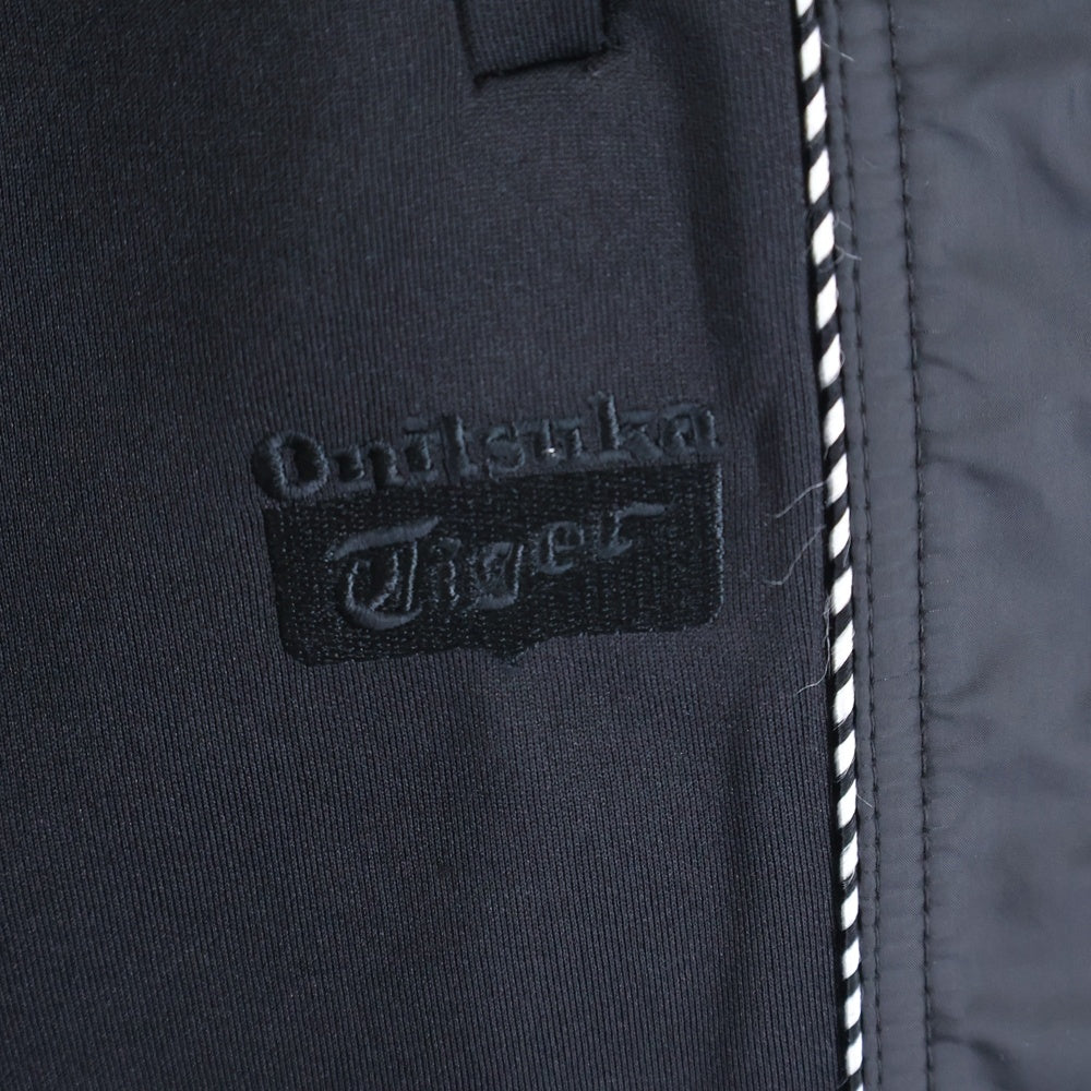 Onitsuka Tiger(オニツカタイガー) ロゴ刺繍 トラックパンツ ブラック 2183B169