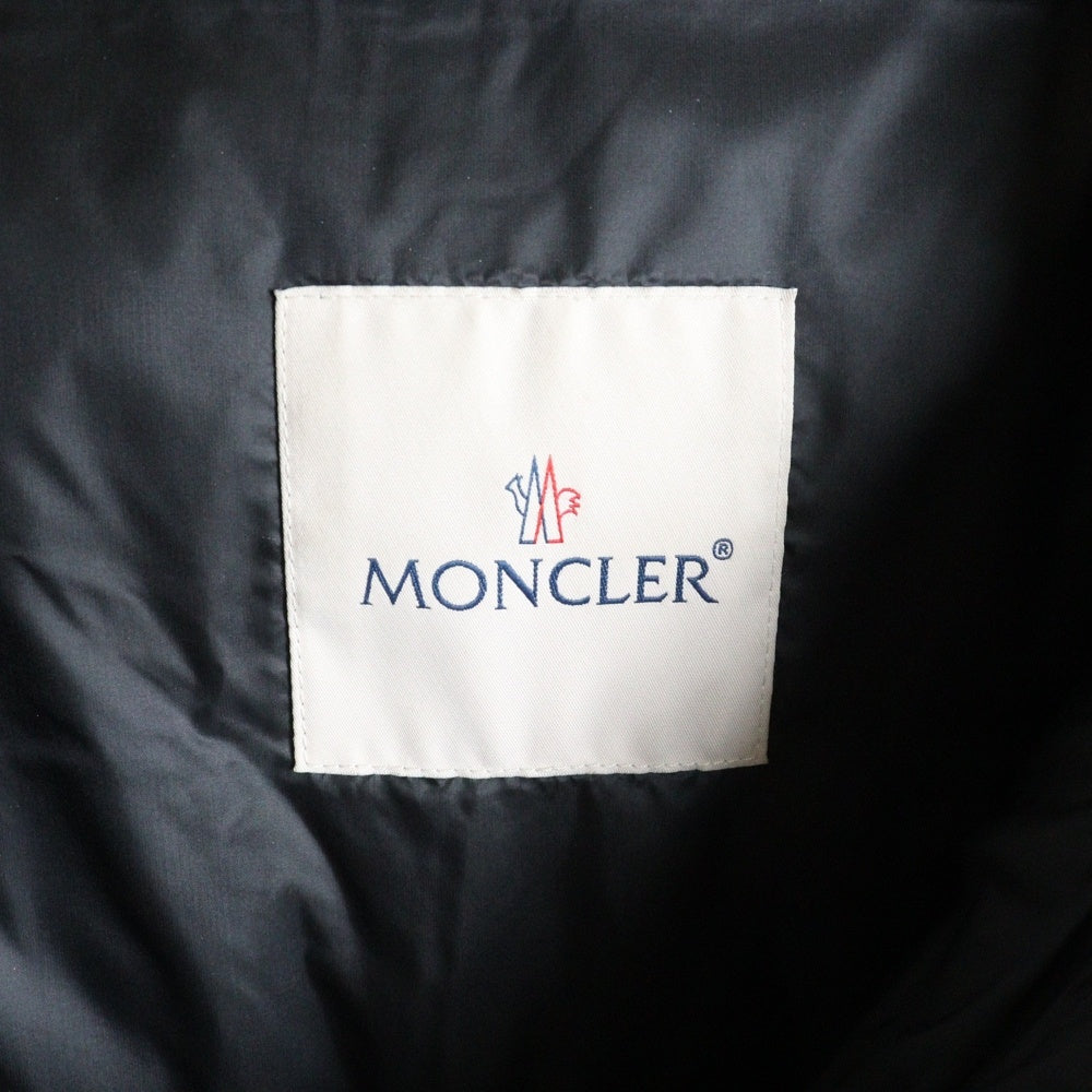 MONCLER(モンクレール) ANGES GIUBBOTTO アンジェ ロゴワッペン ロングダウンジャケット ブラック レディース F20931C20300 C0229