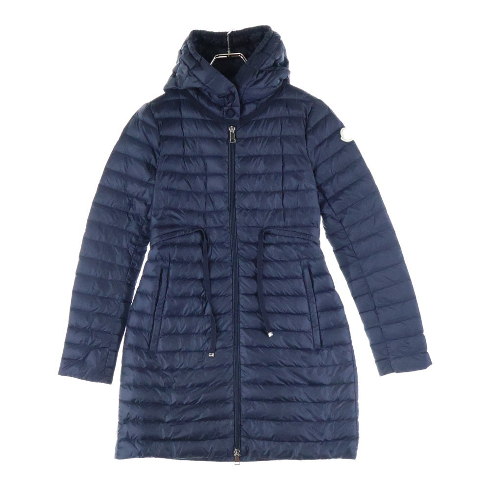 MONCLER(モンクレール) BARBEL GIUBBOTTO バルベル ロゴワッペン ロングダウンジャケット ネイビー レディース C10934931299 53048