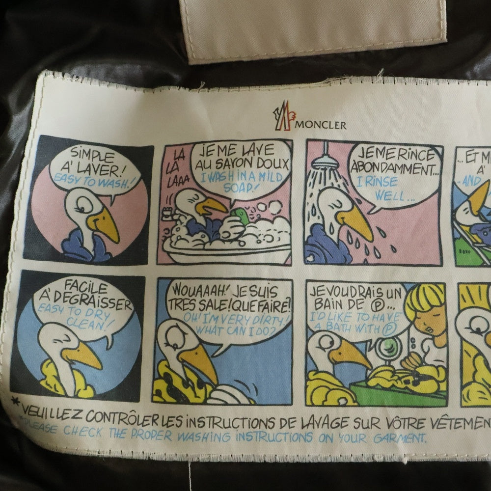 MONCLER(モンクレール) BRETHIL GIUBBOTTO ロゴワッペン ダウンジャケット ブラック レディース B20934536305 68950