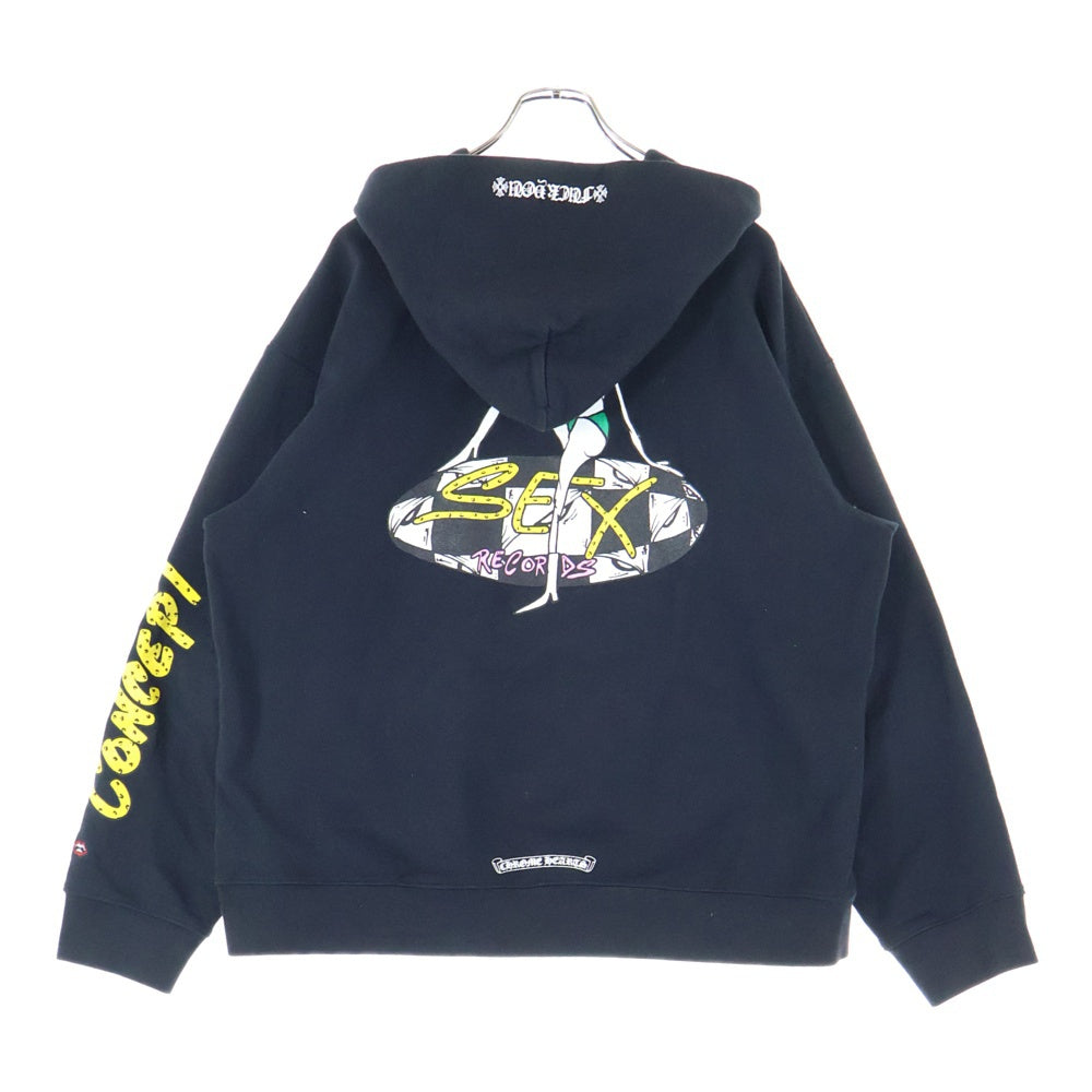 CHROME HEARTS(クロムハーツ) 21AW MATTY BOY PPO SEXRCD CONCEPT SWTSHRT PLVR マッティボーイ セックスレコード コンセプト プルオーバーフーディ パーカー ブラック