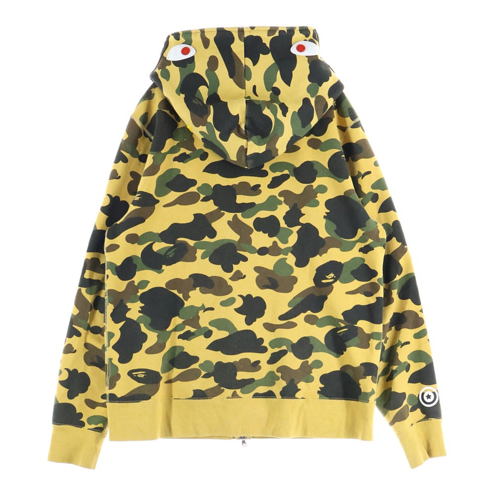 A BATHING APE(アベイシングエイプ) ABC CAMO SHARK PARKA フルジップ カモ シャーク フーディプルオーバーパーカー ブラウン 001ZPJ701006M