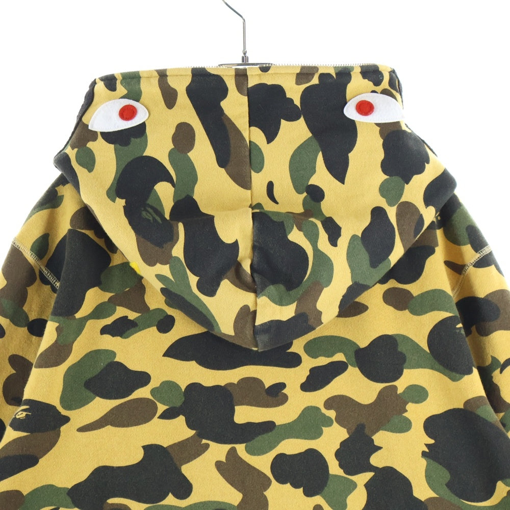 A BATHING APE(アベイシングエイプ) ABC CAMO SHARK PARKA フルジップ カモ シャーク フーディプルオーバーパーカー ブラウン 001ZPJ701006M