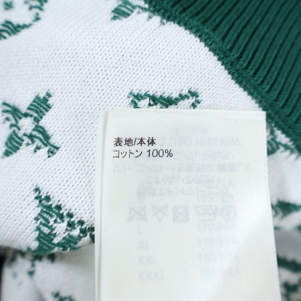 LOUIS VUITTON(ルイヴィトン) 23AW Monogram Knit Hoodie モノグラム グラディエントニットパーカー プルオーバーフーディー グリーン RM232Q USO HNN45W