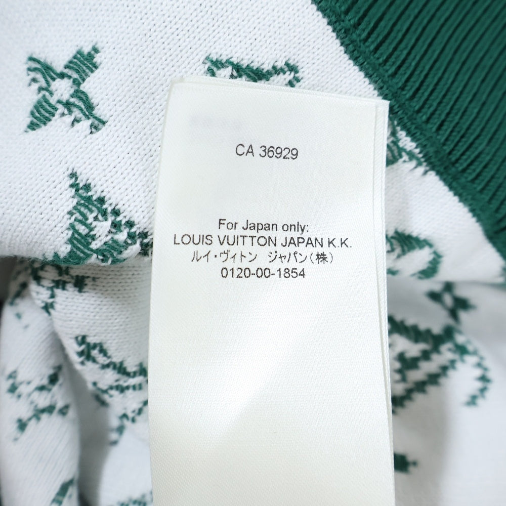 LOUIS VUITTON(ルイヴィトン) 23AW Monogram Knit Hoodie モノグラム グラディエントニットパーカー プルオーバーフーディー グリーン RM232Q USO HNN45W