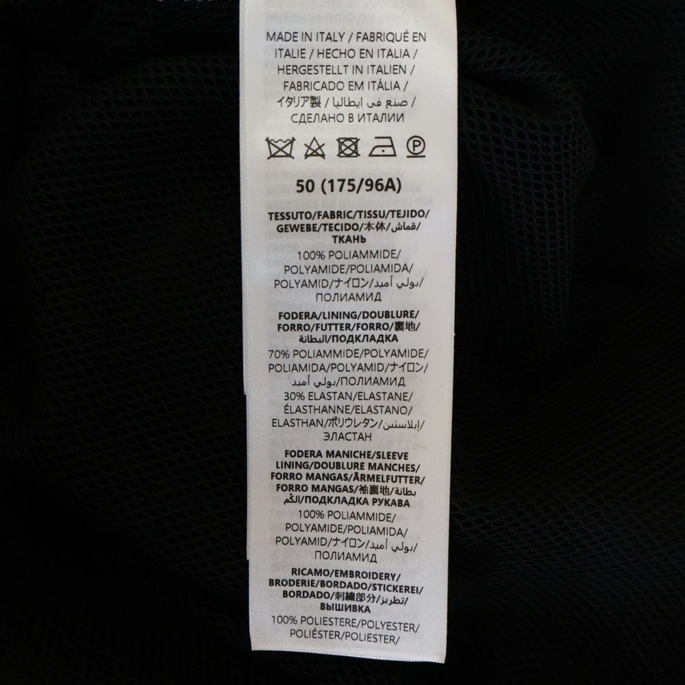 GUCCI(グッチ) Nylon Twill Jacket ロゴ刺繍ナイロンツイルジャケット ブラック 804964 ZAQ7