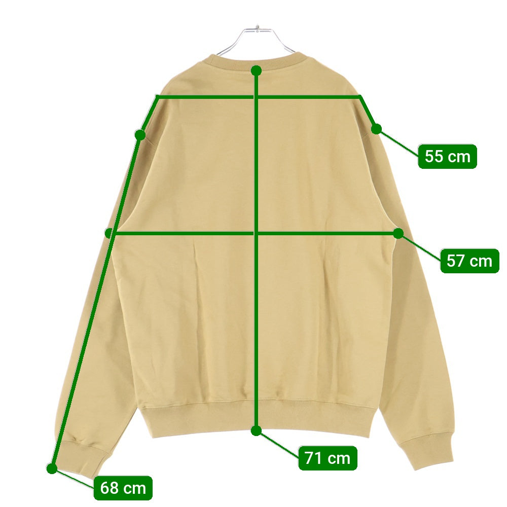 GUCCI(グッチ) Sweatshirt ロゴプリント クルーネックスウェットトレーナー ベージュ 784413 XJGKR