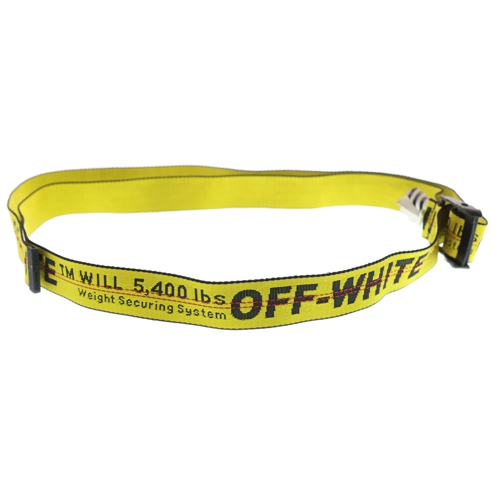 OFF-WHITE(オフホワイト) 18AW Belt インダストリアルロゴ ベルト イエロー OWRB009E18223050