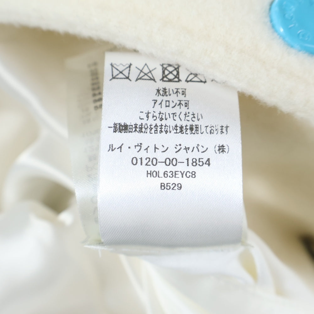 LOUIS VUITTON(ルイヴィトン) 23SS レインボー プレイグラウンド モノグラムバーシティジャケット レザー切替 ウールスタジャン アイボリー RM231 YC8 HOL63E