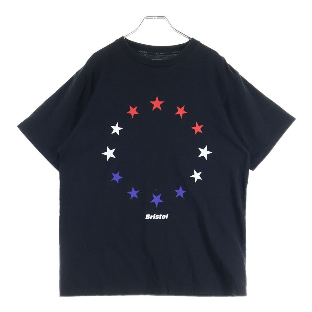 F.C.R.B./F.C.Real Bristol/FCRB(エフシーアールビー/エフシーレアルブリストル) 22SS 48 STARS TEE スタープリント 半袖Tシャツ カットソー ブラック FCRB-222077